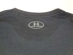 UNDER ARMOUR UA LOGO ON FRONT BLACK SMALL LOOSE FIT ATHLETIC T-SHIRT H1686