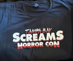 Tampa Bay Screams Horror Con Official NEW T-Shirt*Black*Stylish*XL,L,2XL,M,S