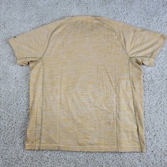 Eddie Bauer Mens Large Yellow Marled Short Sleeve T Shirt FREE-DRY Athleisure