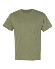 Hanes 5170 5XL EcoSmart Crewneck Short Sleeve Tee Pit to Pit 31″ Heather Green