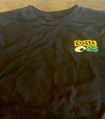 Costa T-Shirt Black Men’s 2XL / XXL Fishing Shirt Sleeve Cotton Two-Sided