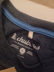 NEW Chubbies Men’s Large The Plant Pocket Navy Tee Shirt NWT