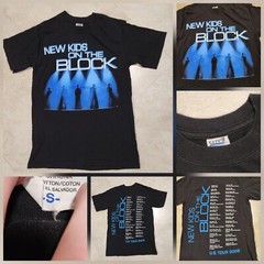 VTG Y2K 2000s New Kids On The Block NKOTB US Tour 2009 S Small Band Tee T Shirt