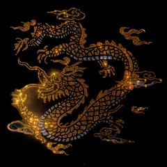 Fashion Trend Dragon Hot Diamonds Rhinestones Black Summer Luxury Men T-Shirt