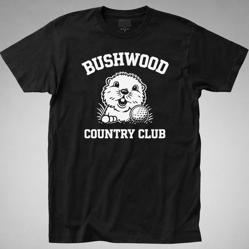 BUSHWOOD COUNTRY CLUB T-Shirt tee CADDYSHACK golf Mr. Gopher 1980 dvd movie