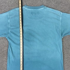 VTG 90s Outersport Garment Dyed Natural Pocket T Shirt Medium Blue Gradient