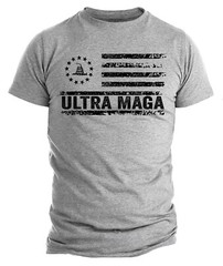 Ultra MAGA Joe Biden Funny Trump T-shirt Political Shirts Trump 2024 USA Flag