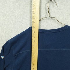 Kuhl Shirt Mens Large Blue Enticer Henley Long Sleeve UPF 50 Long Sleeve 7386
