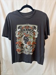 Billabong, Unisex, Black Graphic T-Shirt, Size Small