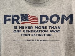 America Freedom Ronald Reagan Men’s t-shirt Convention of States COS Action (XL)