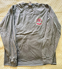 VINTAGE Indiana University Hoosiers 100% Cotton Gray Long Sleeve Shirt Men’s M