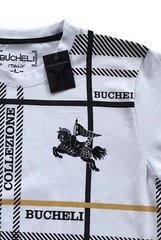 Men’s Long Sleeve Bucheli T Shirt,Italian Style,Cotton,Stretch S to XL….A11.A