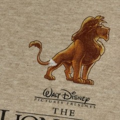 Vintage Walt Disney The Lion King 1994 Promo Tee Shirt Adult M, Cream