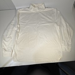 LL Bean Mens Shirt Size Large Tall White High Neck Long Sleeve Classic