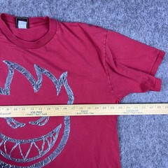 Vtg Y2K Spitfire Wheels Men’s T-Shirt Big Head Graphic Red Short Sleeve Size XL