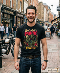 Goo Goo Muck T-Shirt The Cramps Psychobilly Punk Horror Comic Monster Tee XS-5XL