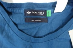 DOCKERS BLUE SMALL SLIM CALIFORNIA COLLECTIVE POCKET TEE TSHIRT MENS NWT NEW