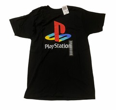 Playstation Shirt Short Sleeve Mens Medium Black With Logo Tee New With Tags