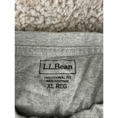 L.L.Bean Size XL Traditional Fit Cotton Essential T-Shirt Gray Short Sleeve Mens