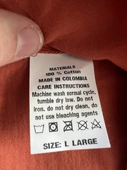 Coalatree Men’s Orange Weekend Plans Outdoor Adventure Cotton T-shirt Size L