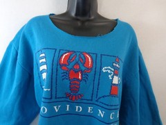 Vintage Providence Rhode Island T Shirt Women’s L Blue Paradies Collection