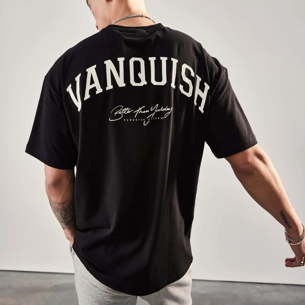 Fitness Training Sports Oversized Cotton Tshirt Casual Fashion For Summer Men’s