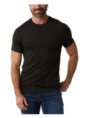32 DEGREES COOL MEN’S 3 PACK SHORT SLEEVE CREW NECK SHIRT BLACK