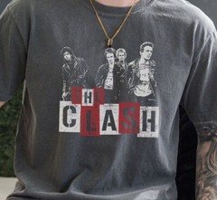The Clash Rock Band T-Shirt Vintage Black Comfort Colors 1717 Tee