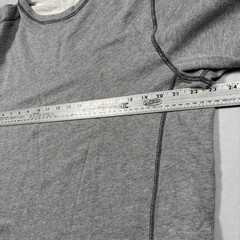 Tommy Bahama Reversible Shirt Mens Large Gray Waffle Knit Cotton Long Sleeve Tee
