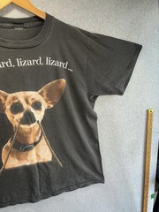 Vintage Here Lizard Chihuahua Taco Bell Promo Shirt Large Changes Tag Faded