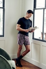 6 Pcs 100% Cotton Men’s Crew T-Shirts Short Sleeve Athletic Style G1100(Size M)