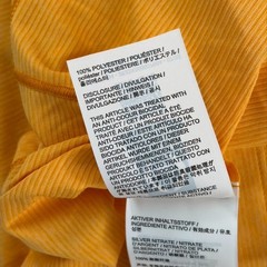 Arc’teryx Cormac Crew Neck Logo T Shirt Mens Large Yellow Performance Hike NWOT