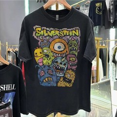 Silverstein Monster 90s Retro style Black T shirt Men Women Vtg NH27976