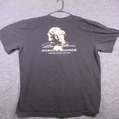 Vintage The Roxx Shirt Mens 2XL Black Marilyn Monroe Double Sided Tee 90s