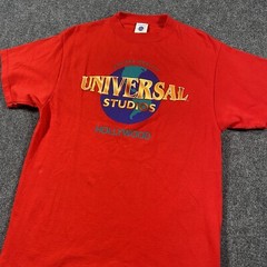 Vintage 90s Universal Studios Hollywood Escape Reality Red Shirt Made in USA