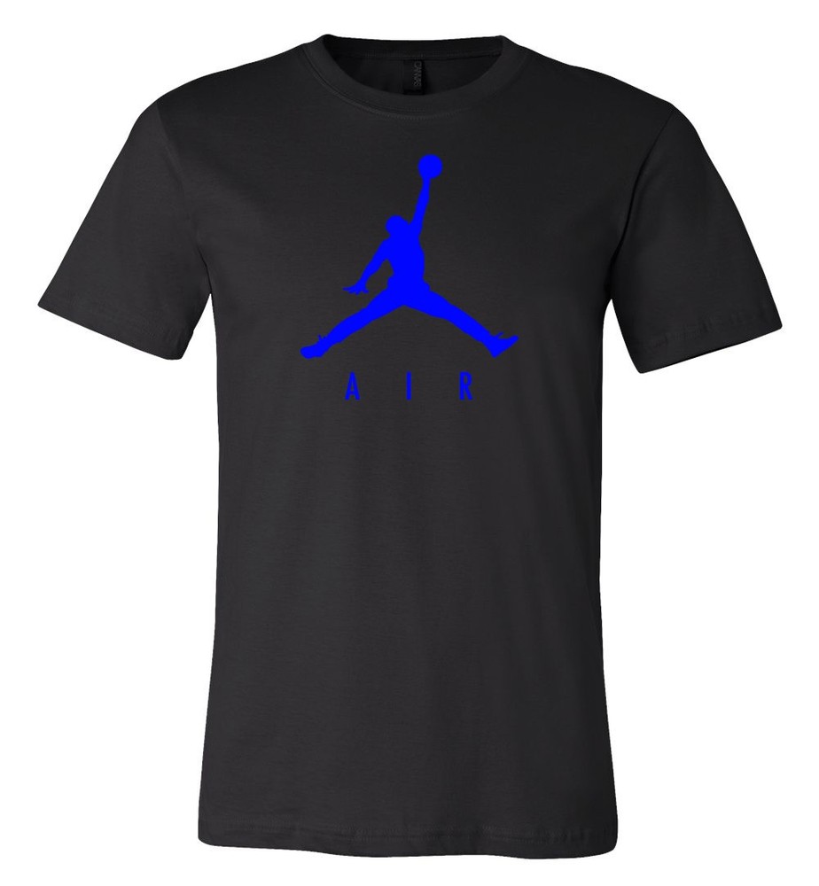 Men’s Basketball AIR BLUE MJ Sports T-Shirt Tee Fast Ship!!