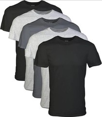 Gildan Mens Large-XL Crew T-Shirts 5 Pack Style G1100 New Slightly Imperfect