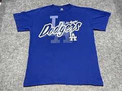 MLB Los Angeles Dodgers Blue LA Baseball Team Large Shirt