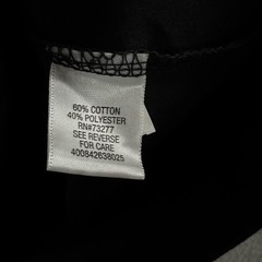 Croft & Barrow Mens Shirt Black Size Medium Turtleneck Easy Care Cotton Blend