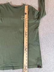 Faherty Shirt Mens Medium Green Long Sleeve Graphic Outdoor Boho Surf Beach