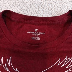 PATRIOTIC American Eagle Outfitters Men’s Graphic Crew Neck Tee Red Size L
