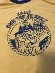 Vintage Camp Run The Jewls Ringer Tee Shirt Size M