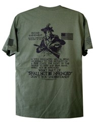 Second Amendment Militia Patriot T-Shirt Gun Rights 2A Freedom Patriotic 2nd