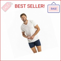 Gildan Men’s V-Neck T-Shirts, Multipack, Style G1103, Black (6-Pack), Large