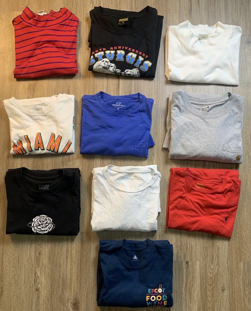 Huge Lot Of Long Sleeved Shirts mixed lot 10 Mixed Ll Bean Disney