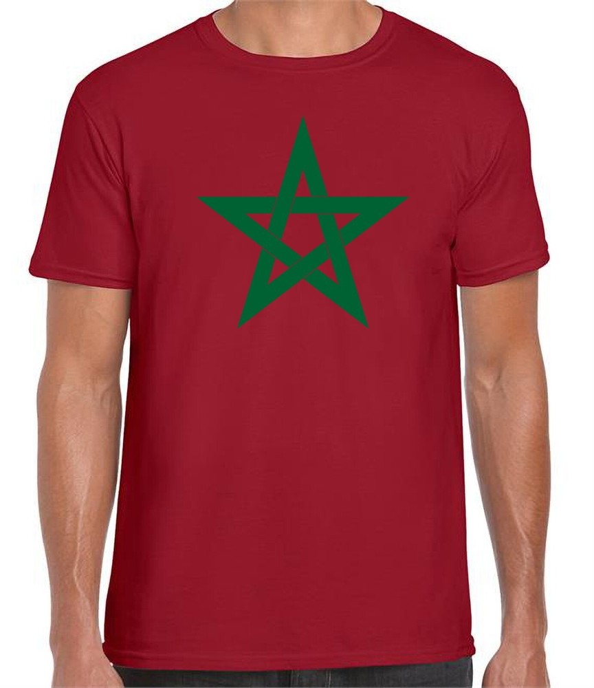 Morocco Star T-Shirt Moroccan Flag Tee