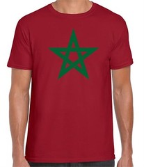 Morocco Star T-Shirt Moroccan Flag Tee