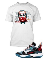 Joker Sneaker Tee Shirt To Match Facetasim Shoe Graphic Comedy Horror tshirt