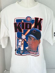 Vintage 90s Starter Chicago Cubs Kerry Wood KID K 1998 20K t Shirt sz XL