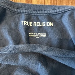 True Religion Men’s Short Sleeve T-Shirt Graphic Print, Size Small Blue And Red